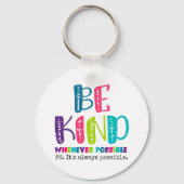 Seien Sie, wann immer möglich Schlüsselanhänger (Vorderseite)