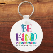 Seien Sie, wann immer möglich Schlüsselanhänger (Rückseite)