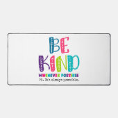 Seien Sie, wann immer möglich Schreibtischunterlage (Vorderseite)