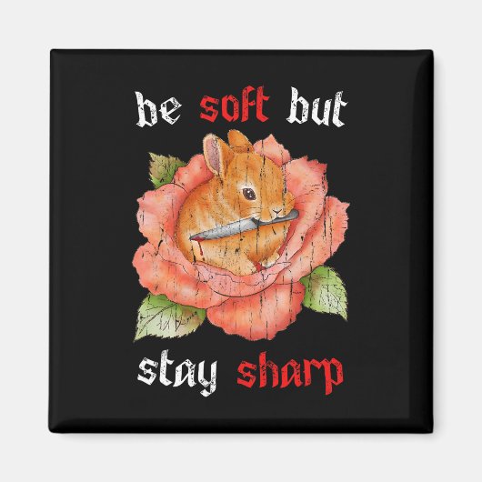 Seien Sie weich, aber Bleibe Sharp Magnet (Vorne)