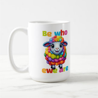 Seien Sie, wer ewe ist Rainbow Sheep Kaffeetasse