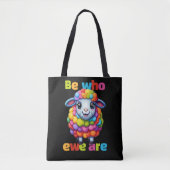 Seien Sie, wer ewe ist Rainbow Sheep Tasche (Vorderseite)