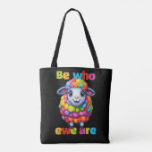 Seien Sie, wer ewe ist Rainbow Sheep Tasche (Rückseite)