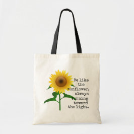Seien Sie wie die Sonnenblume-Tasche Tragetasche