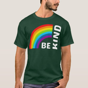 Seien Sie wie ein Retro-Regenbogen T-Shirt