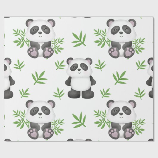 SEIEN SIE WIE EINE PANDA-BAR-BAMBOO-CHINA. GESCHENKPAPIER (Flach)