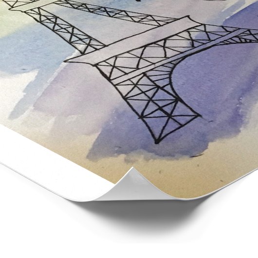 Seien Sie wie eine Wasserfarbe und Tinte Poster (Ecke)