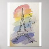 Seien Sie wie eine Wasserfarbe und Tinte Poster (Vorne)