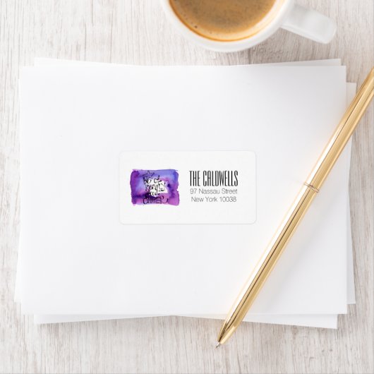 Seien Sie wirklich froh über die Weihnachtsbotscha Adressaufkleber (Insitu)