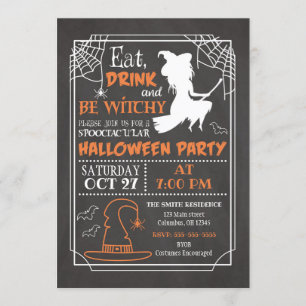 Seien Sie Witchy Halloween-Party-Einladung Einladung