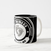 Seien Sie, wo Ihre Füße sind - Zwei-Ton Tasse (VorderseiteRechts)