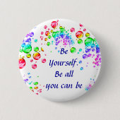Seien Sie Yourself_ Knopf Button (Vorderseite)
