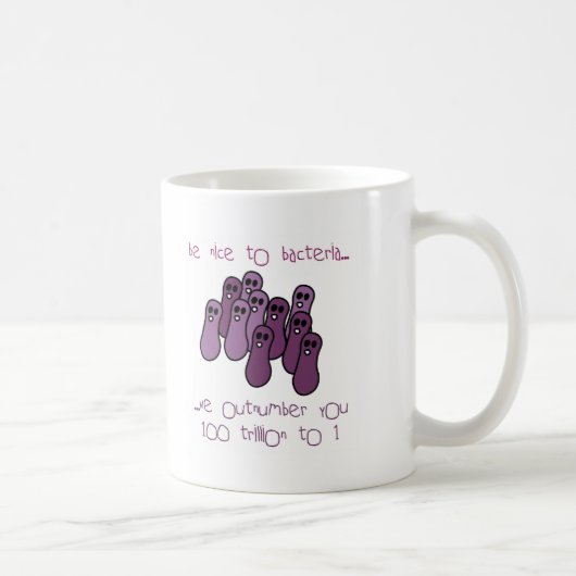 Seien Sie zu den Bakterien nett Kaffeetasse (Rechts)