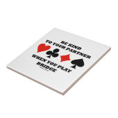 Seien Sie zu Ihrem Partner nett, wenn Sie Brücke Fliese (Seite)