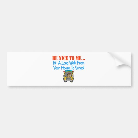 Seien Sie zu mir… nett Autoaufkleber (Vorne)