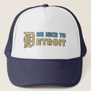 Seien Sie zum Detroit-Fernlastfahrer-Hut nett Truckerkappe