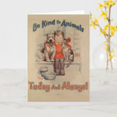 Seien Sie zur Tier-Gruß-Karte nett Karte (Gelbe Blume)