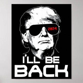 Seien Sie zurück Funny 45 47 Donald Trump 2024 Ame Poster