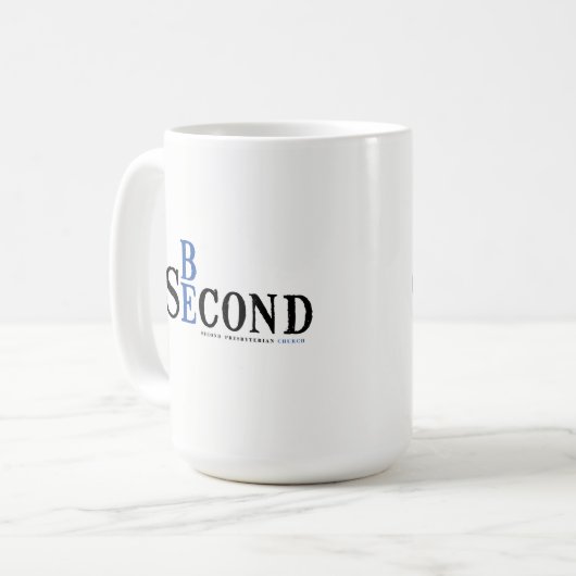 Seien Sie zweite Tasse (Vorderseite Links)