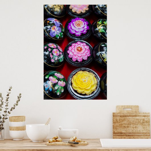 Seife auf dem Markt Poster (Küche)