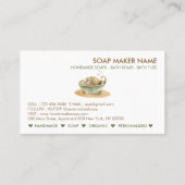 Seife Badewanne Boho-Logo Visitenkarte (Rückseite)