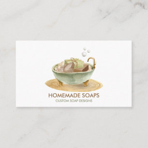 Seife Badewanne Boho-Logo Visitenkarte