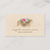 Seife Blume Sparkle Doppelseitig Visitenkarte (Vorderseite)