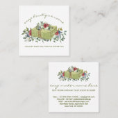 Seife Boutique Grün Quadratische Visitenkarte (Vorne/Hinten)