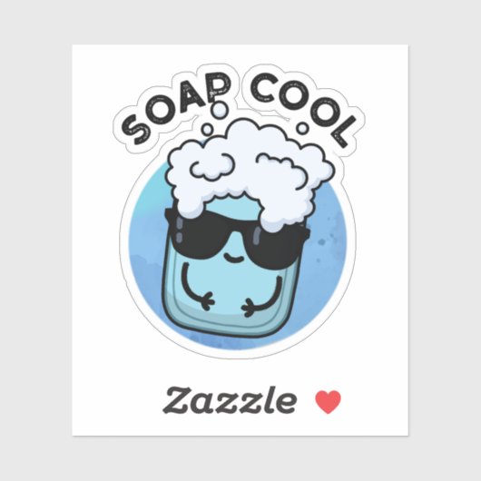 Seife Cool Funny Soap Puff Aufkleber (Blatt)