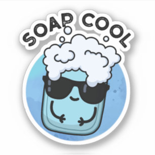 Seife Cool Funny Soap Puff Aufkleber