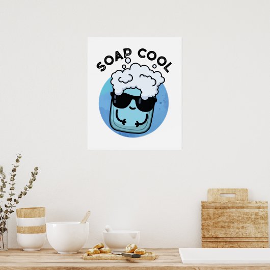 Seife Cool Funny Soap Puff Poster (Küche)