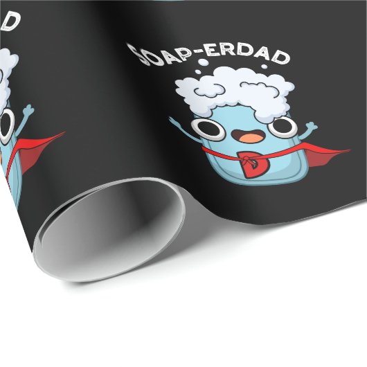 Seife erdad Funny Seife Vater Pun Dark BG Geschenkpapier (Rolleneckpunkt)