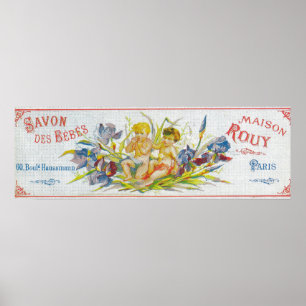 Seife LabelParis, Frankreich Savon DES Bebes Poster