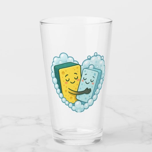 Seife-Liebe - Schwamm- und Diskothekenseife Glas (Vorderseite)