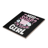 Seife machen Seife Maker Funny Fliese (Seite)