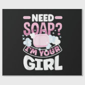 Seife machen Seife Maker Funny Geschenkpapier (Flach)