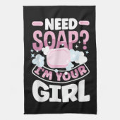Seife machen Seife Maker Funny Geschirrtuch (Vertikal)