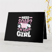 Seife machen Seife Maker Funny Karte (Gelbe Blume)