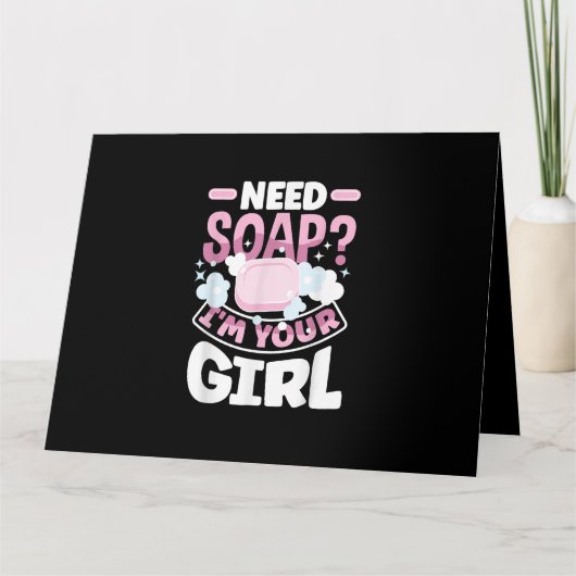 Seife machen Seife Maker Funny Karte (Vorderseite)