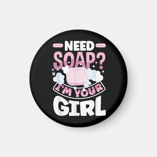 Seife machen Seife Maker Funny Magnet (Vorne)