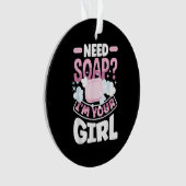 Seife machen Seife Maker Funny Ornament (Vorderseite)