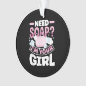 Seife machen Seife Maker Funny Ornament (Vorderseite)