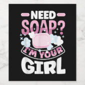 Seife machen Seife Maker Funny Weinetikett (Einzelnes Label)