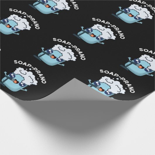 Seife Prano Funny Soprano Seife Pun Dark BG Geschenkpapier (Ecke)