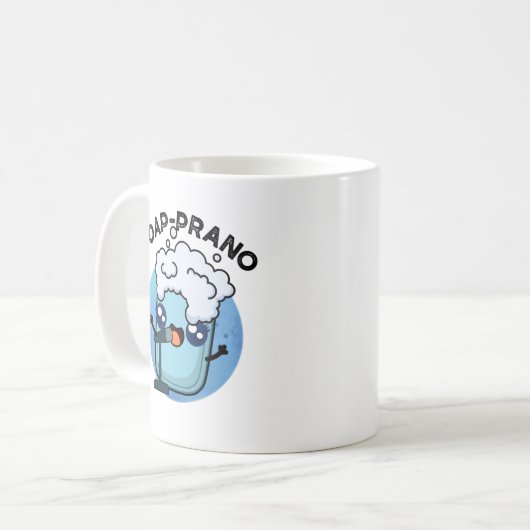 Seife Prano Funny Soprano Seifenpun Kaffeetasse (Vorderseite Links)