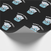 Seife was Funny Soap Puff Dark BG Geschenkpapier (Ecke)