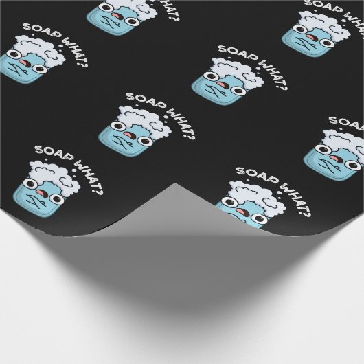 Seife was Funny Soap Puff Dark BG Geschenkpapier (Ecke)