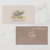 Seifen bei BathTub mit Blasen Visitenkarte (Vorne/Hinten)