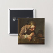 Seifen-Blasen, C. 1733 - 34 (Öl auf Leinwand) Button (Vorne & Hinten)