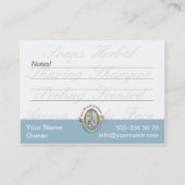 Seifen-Herstellung - Visitenkarte (Rückseite)